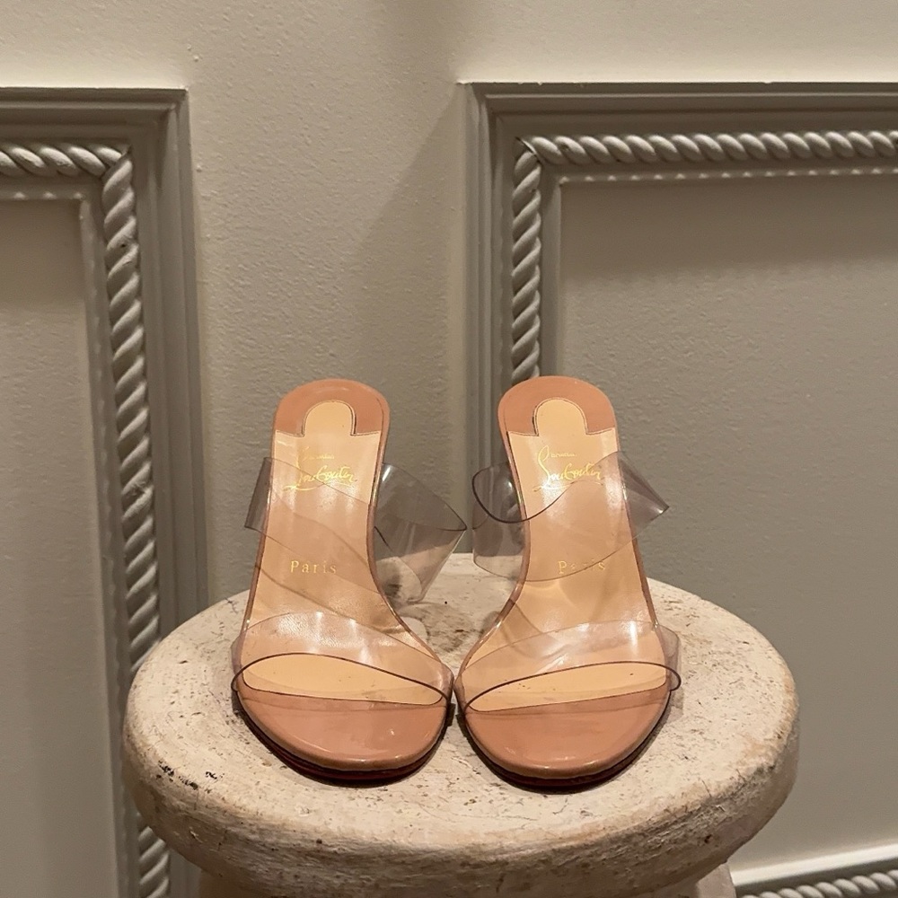 Christian Louboutin Just Nothing 85mm PVC Heel 39 EU AUTHENTIC - Picture 3 of 6